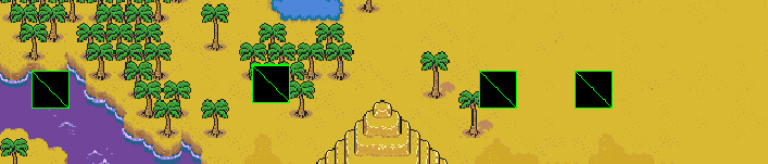 Game map with player avatars